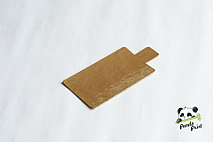 Подложка с держателем для пирожного 90х55 мм (0,8) золото