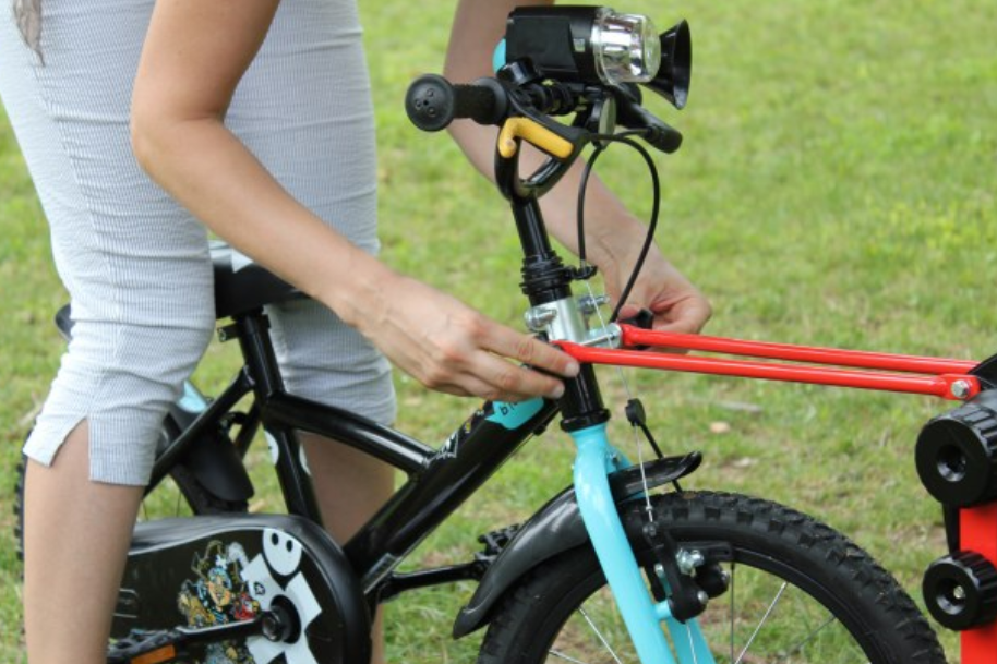 Прицепное устройство детского велосипеда к взрослому (зеленое) - фото 6 - id-p74322785