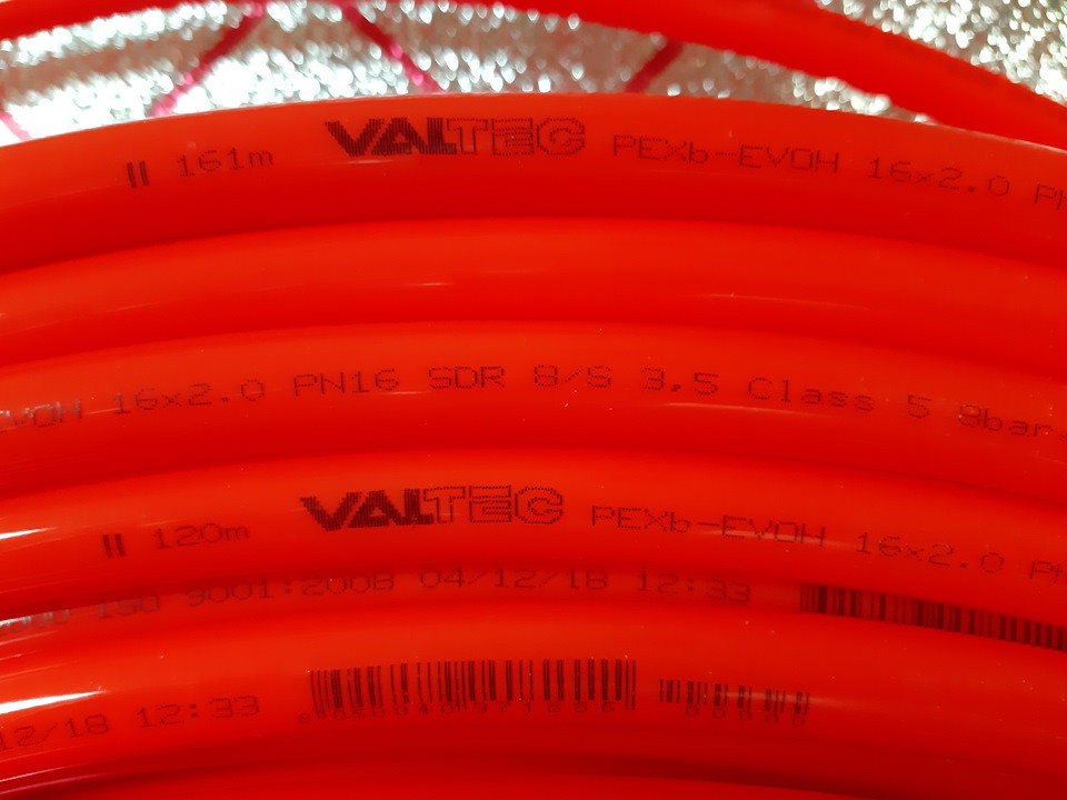 Труба из полиэтилена Valtec PE-Xb/EVOH 16х2,0 (100 м) - фото 3 - id-p125489558