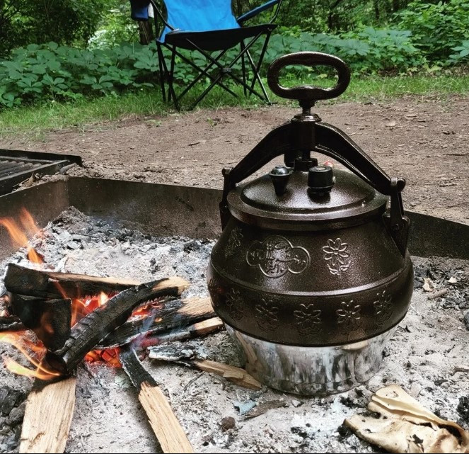 Алюминиевый Афганский Казан 10л полированный, с ручками