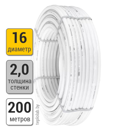 Труба металлопластиковая Valtec PEX/AI/PEX 16x2,0 (200 м)