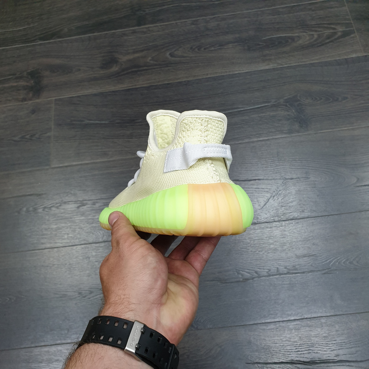 Кроссовки Adidas Yeezy Boost 350 Beige Green - фото 4 - id-p125530655