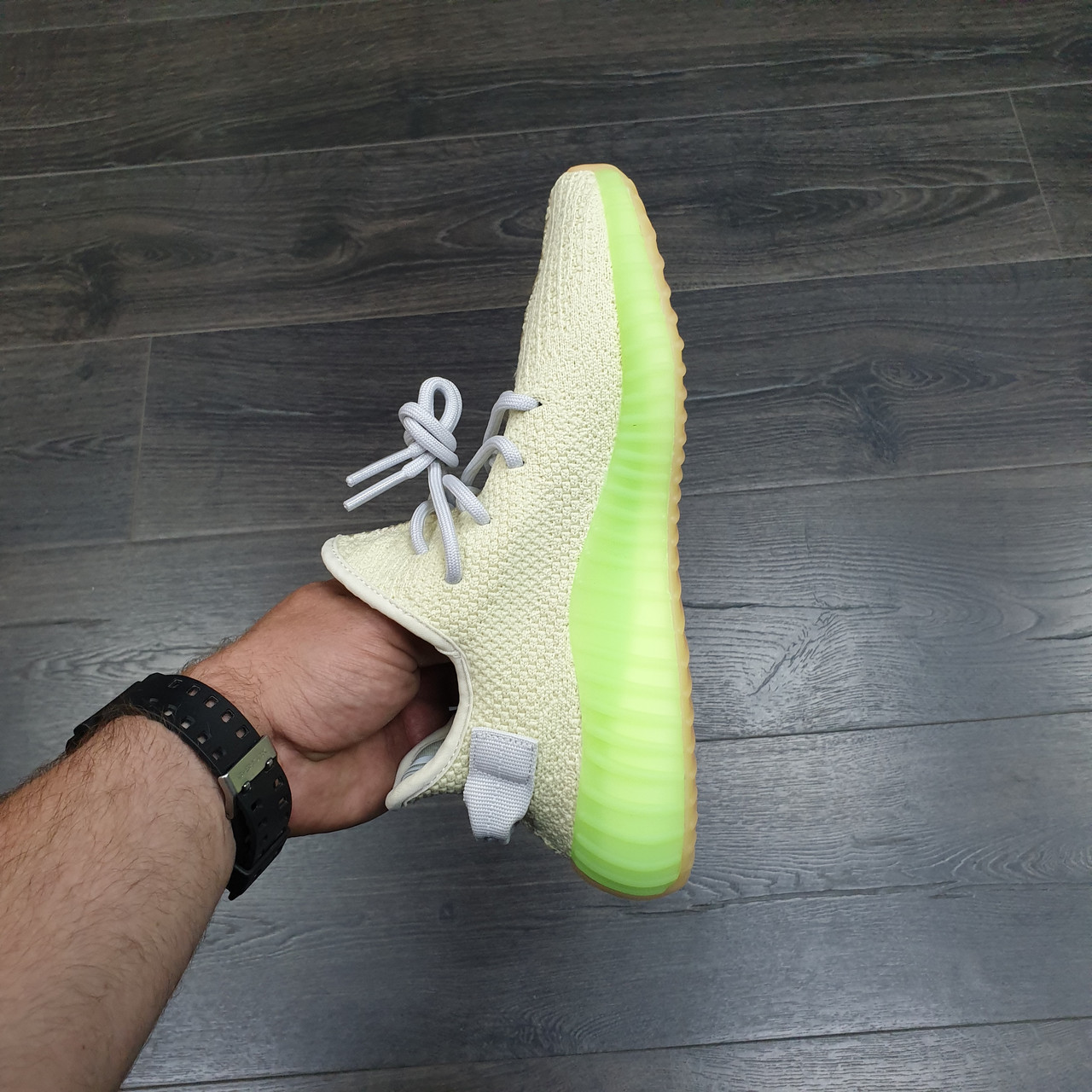 Кроссовки Adidas Yeezy Boost 350 Beige Green - фото 2 - id-p125530655