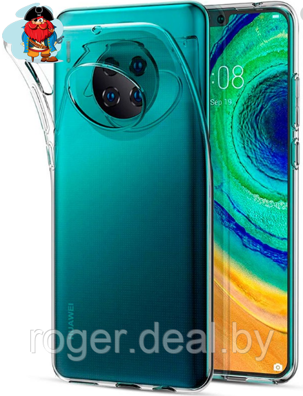 Чехол для Huawei Mate 30 силиконовый, цвет: прозрачный - фото 1 - id-p125530796