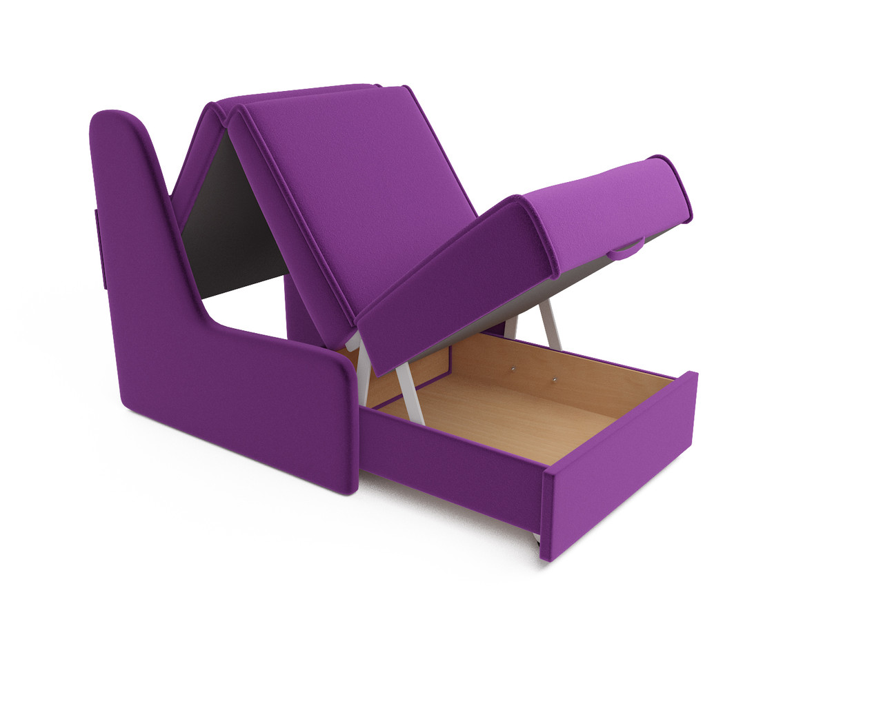 Кресло-кровать Аккорд №2 (фиолет) - фото 3 - id-p125531094