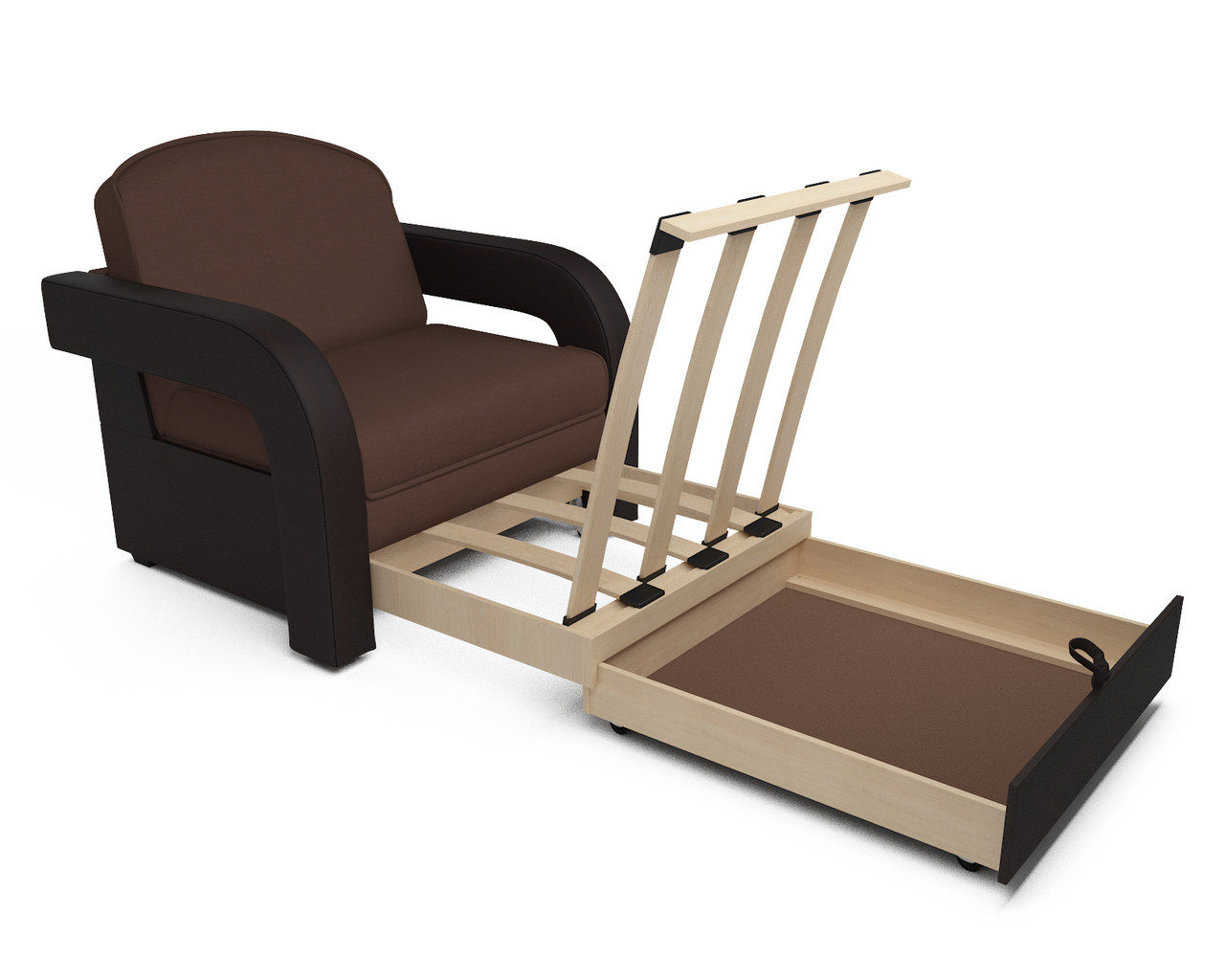 Кресло-кровать Кармен-2 (рогожка шоколад) - фото 5 - id-p125531111