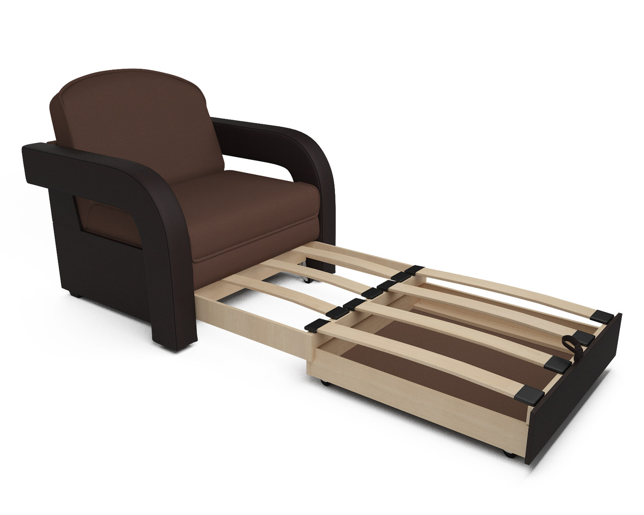Кресло-кровать Кармен-2 (рогожка шоколад) - фото 4 - id-p125531111
