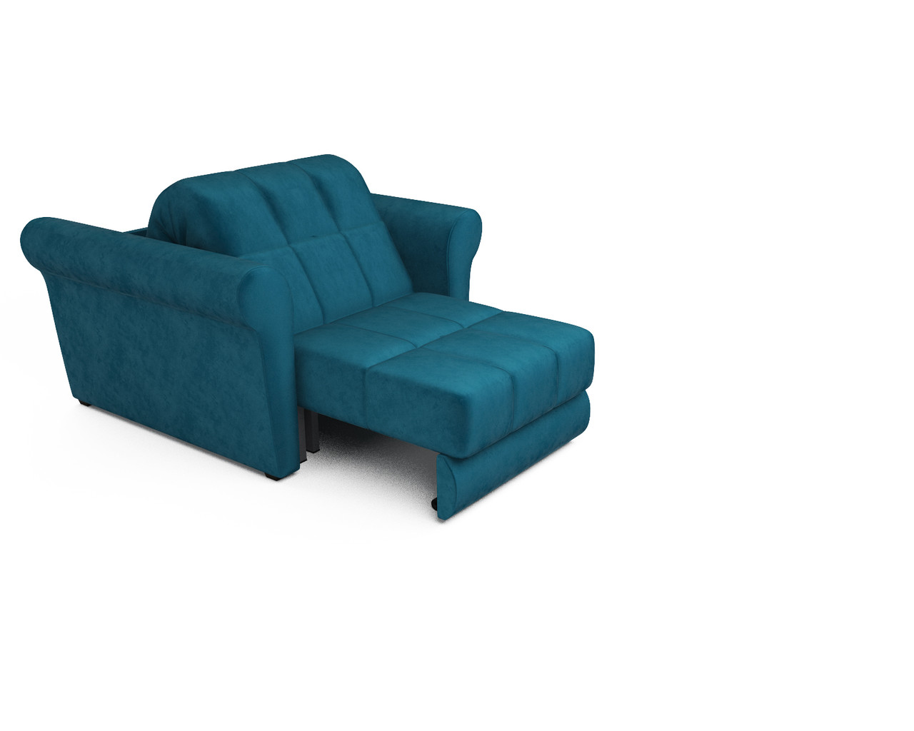 Кресло-кровать Гранд (бархат сине-зеленый / STAR VELVET 43 BLACK GREEN) - фото 5 - id-p125531126