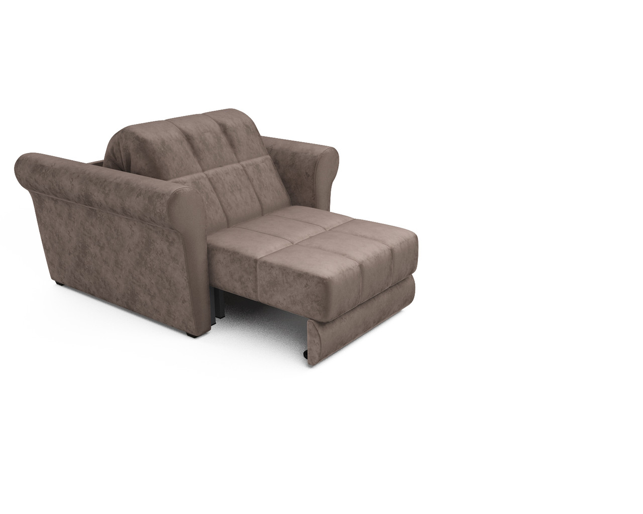 Кресло-кровать Гранд (бархат серо-шоколадный / STAR VELVET 60 COFEE) - фото 4 - id-p125531127