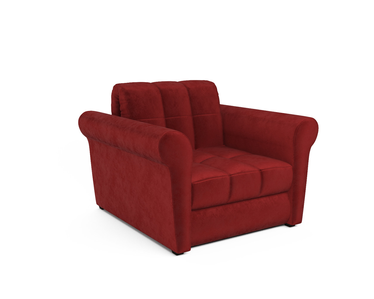 Кресло-кровать Гранд (бархат красный / STAR VELVET 3 DARK RED) - фото 1 - id-p125531129