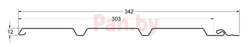 Софит виниловый Grand Line Classic графит, частичная перфорация - фото 2 - id-p125534648