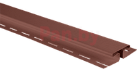 H профиль (соединительная планка) для сайдинга Альта-Профиль Красно-коричневый, 3м