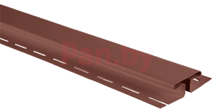 H профиль (соединительная планка) для сайдинга Альта-Профиль Красно-коричневый, 3м - фото 1 - id-p125534726