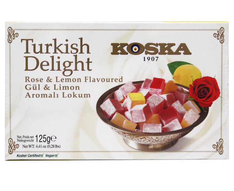 Рахат лукум KOSKA с ароматом розы и лимона, 125 гр. (Турция) - фото 1 - id-p125552827