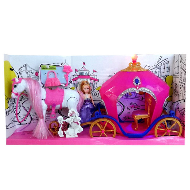Карета с куклой и лошадью JHD689J на батарейках - фото 3 - id-p125554108