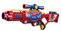Автомат, Бластер + 20 пуль Blaze Storm детский игрушечный, с прицелом , арт. 7068 П