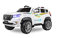 Детский электромобиль Kid's Care Toyota Land Cruiser Prado (белый)