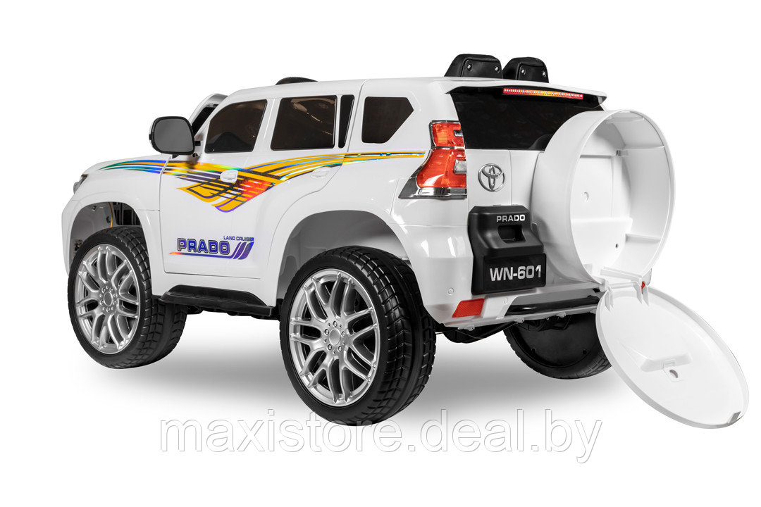 Детский электромобиль Kid's Care Toyota Land Cruiser Prado (белый) - фото 6 - id-p123217194