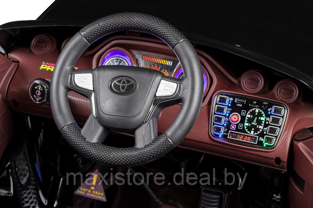 Детский электромобиль Kid's Care Toyota Land Cruiser Prado (белый) - фото 9 - id-p123217194