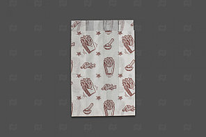 Крафт-пакет «КАРТОШКА ФРИ» 175 х 110 + 50 мм [3 500 шт/коробка]