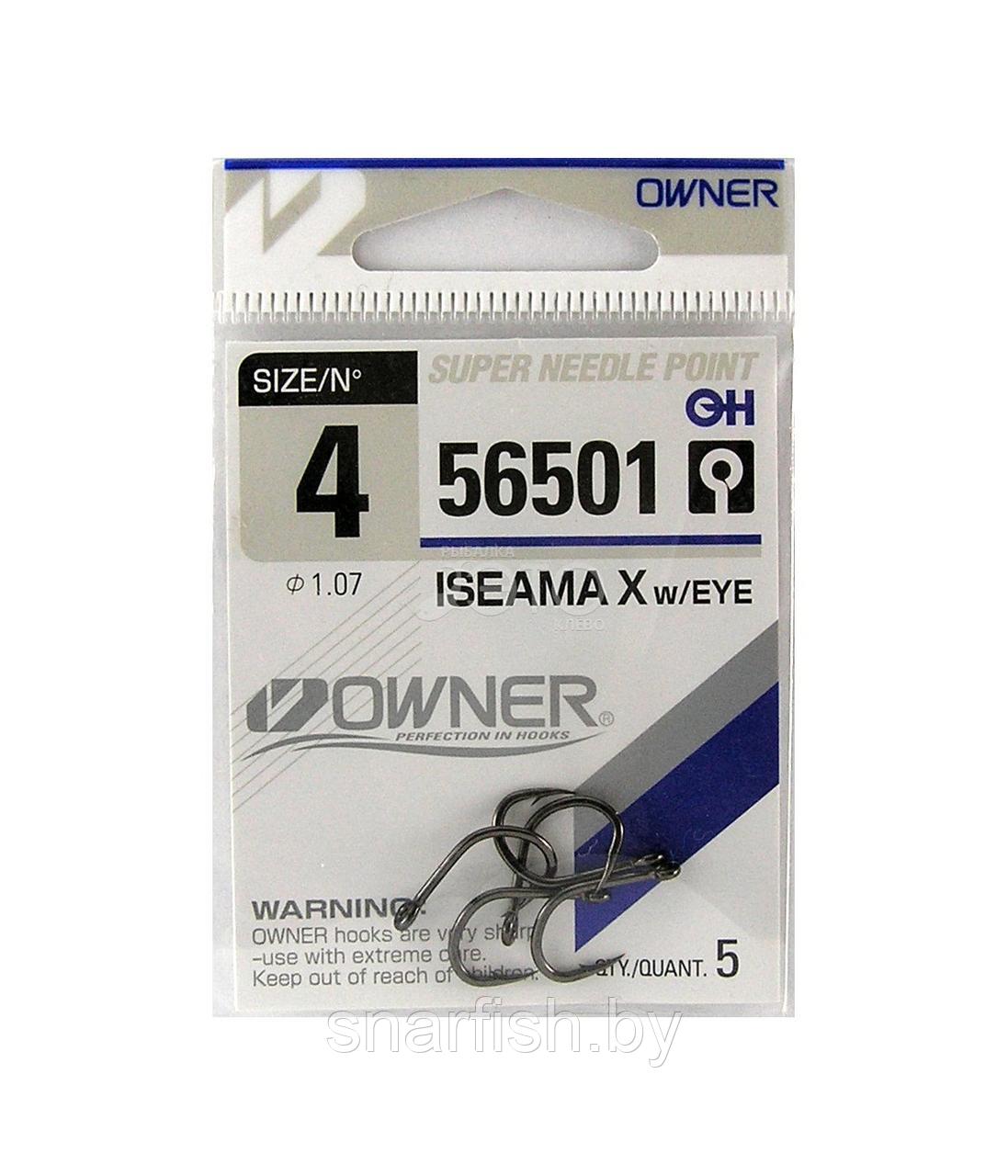 Крючки Owner 56501 ISEAMA X with Ring в ассортименте - фото 1 - id-p125555163