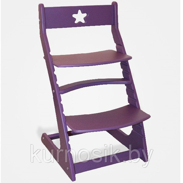 Растущий регулируемый школьный стул Ростик Rostik Фиолетовый СП1 - фото 2 - id-p125556160