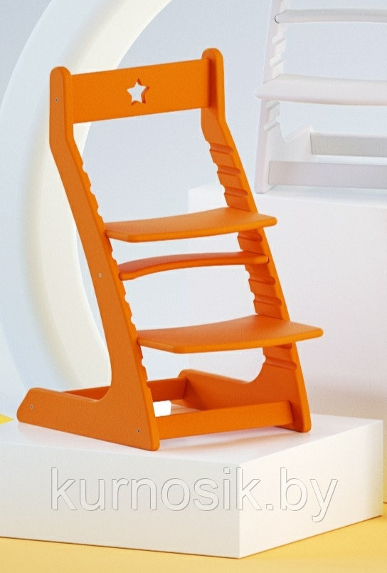 Растущий регулируемый школьный стул Ростик Rostik Оранжевый СП1 - фото 1 - id-p125556164