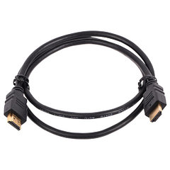 Кабель HDMI штекер - HDMI штекер   1,0 м   GOLD  PE   версия 4К+2К (56-005)