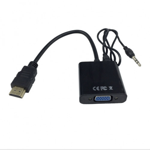 Переходник HDMI штекер - VGA гнездо +гнездо 3,5мм стерео L:0,15м (22-014) - фото 1 - id-p81714387