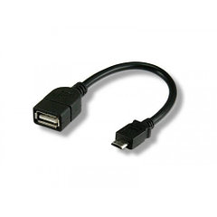 Переходник USB гнездо А - штекер micro B   L: 0,2 м  OTG (26-002)