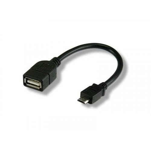 Переходник USB гнездо А - штекер micro B L: 0,2 м OTG (26-002) - фото 1 - id-p67067593