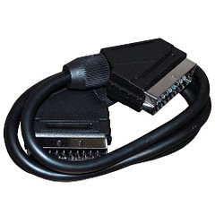 Кабель SCART штекер -  SCART штекер 21 pin    1,2 м   PЕ (66-010)