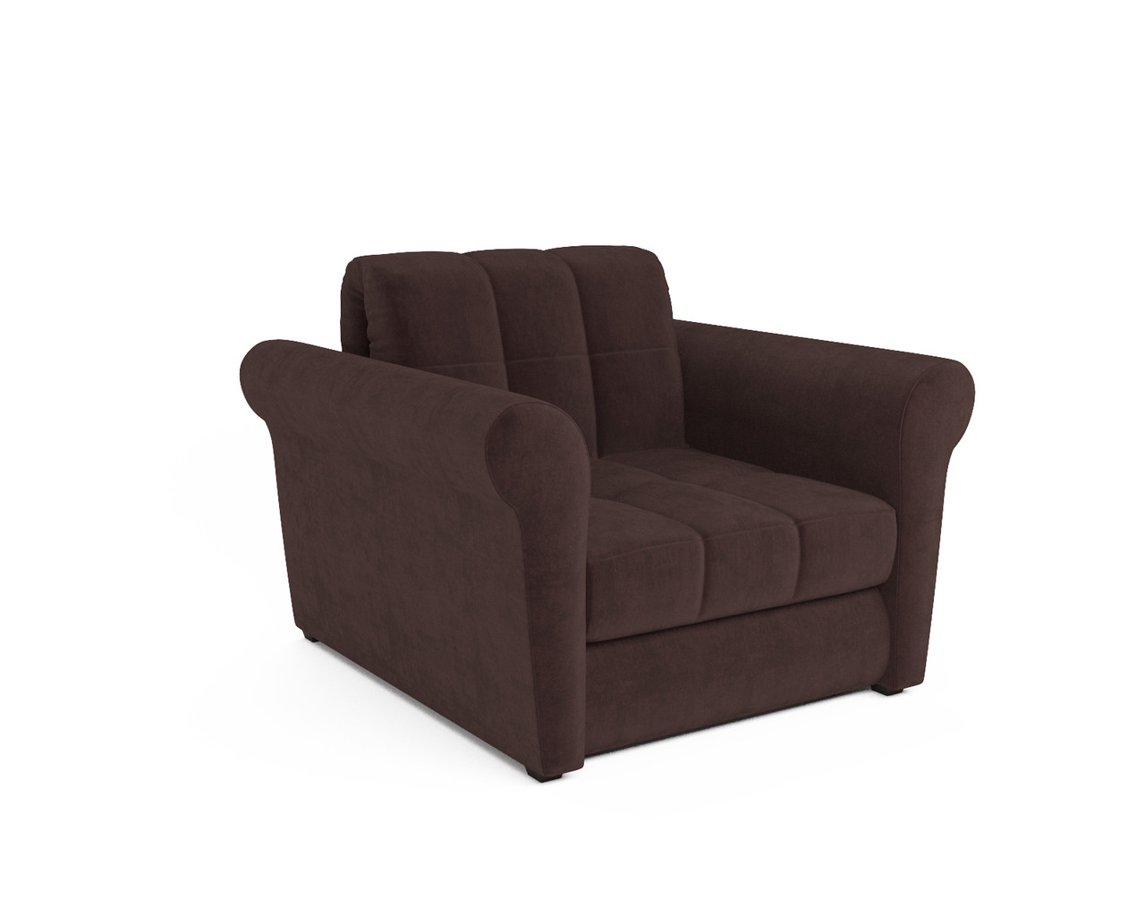 Кресло-кровать Гранд (велюр шоколадный / НВ-178/16) - фото 1 - id-p125564012