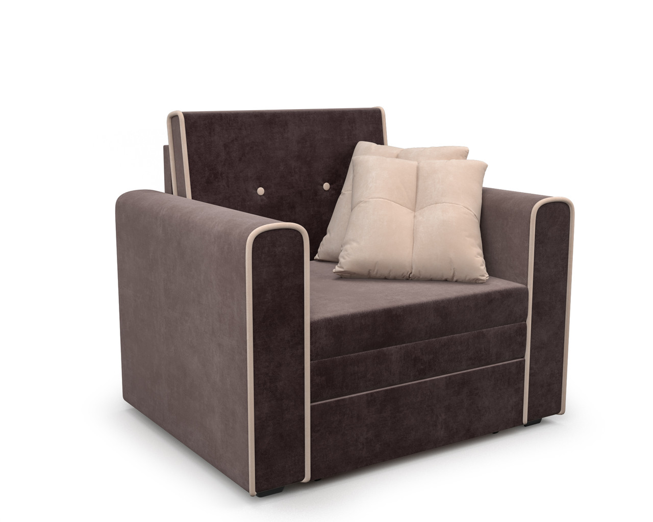 Кресло-кровать Санта (кордрой коричневый) - фото 1 - id-p125564018