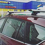 Багажник LUX ЭЛЕГАНТ АЭРО на рейлинги Hyundai Santa Fe II , внедорожник, 2010-2011, фото 3