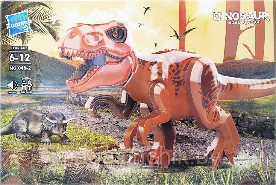 Конструктор Тираннозавр Рекс, со звуком, 048-2 аналог Лего