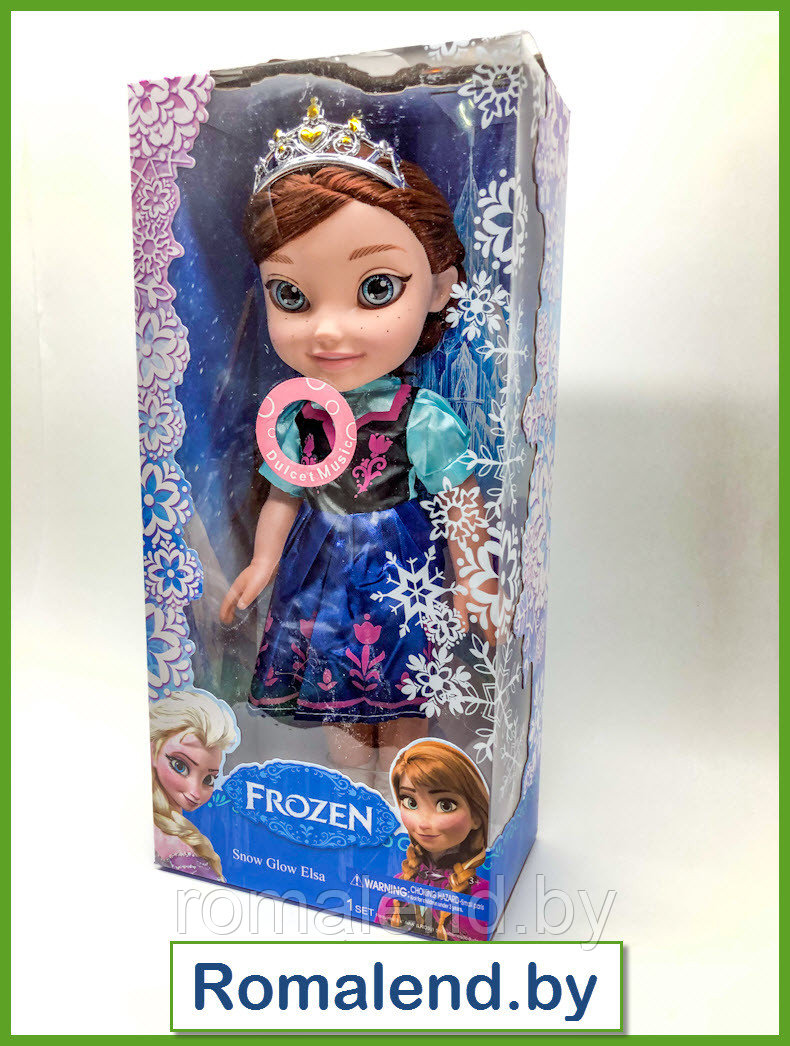 Кукла Холодное сердце (Frozen), Анна музыкальная, 37 см