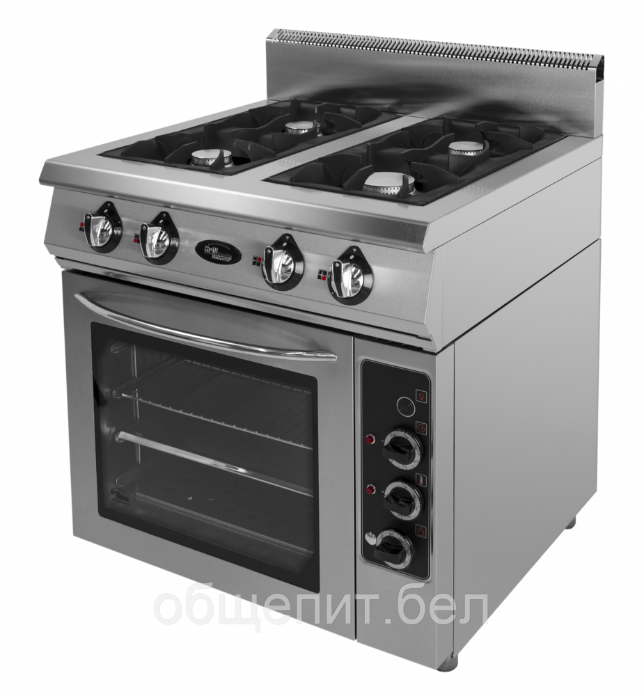 Плита газовая 4-х горелочная Ф4ПДГ/800 с газовой духовкой