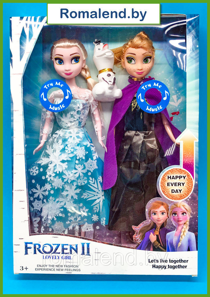 Набор кукол Холодное сердце (Frozen), Эльза и Анна, Олаф