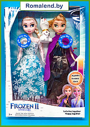 Набор  кукол Холодное сердце (Frozen), Эльза и Анна, Олаф