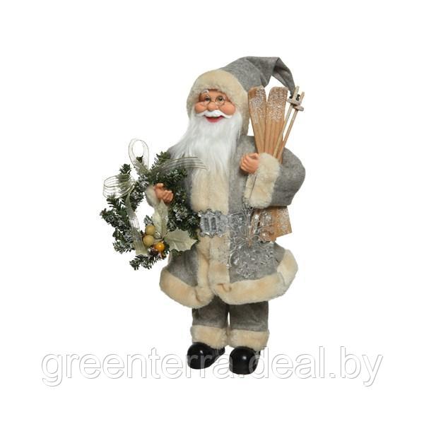 Фигура новогодняя "Санта с лыжами" 30 см [560183] - фото 2 - id-p125610380