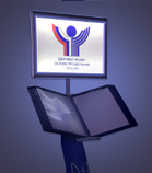 Перекидная система напольная «Парус» со световой панелью, фото 4