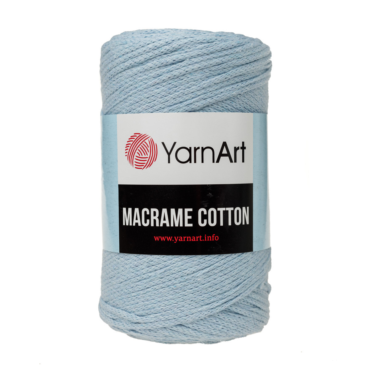 Хлопковый шнур Ярнарт Макраме Коттон (Yarnart Macrame Cotton) цвет 760 нежно-голубой - фото 1 - id-p125624071
