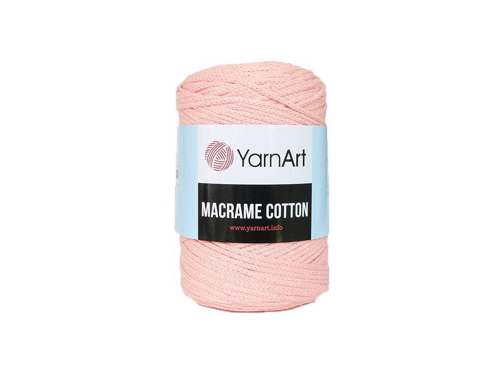 Хлопковый шнур Ярнарт Макраме Коттон (Yarnart Macrame Cotton) цвет 767 светло-розовый