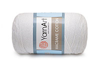 Хлопковый шнур Ярнарт Макраме Коттон (Yarnart Macrame Cotton) цвет 751 белый