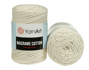 Хлопковый шнур Ярнарт Макраме Коттон (Yarnart Macrame Cotton) цвет 752 кремовый