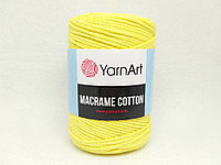 Хлопковый шнур Ярнарт Макраме Коттон (Yarnart Macrame Cotton) цвет 754 лимонный