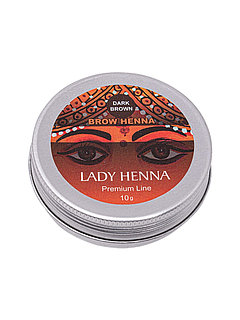 Хна для бровей Темно-коричневая Premium Line Lady Henna, 10 г