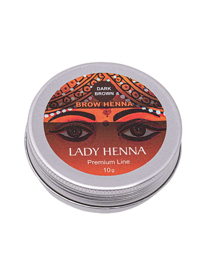 Хна для бровей Темно-коричневая Premium Line Lady Henna, 10 г - фото 1 - id-p125642973