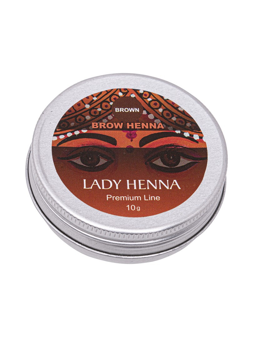 Хна для бровей Коричневая Premium Line Lady Henna, 10 г - фото 1 - id-p125642995